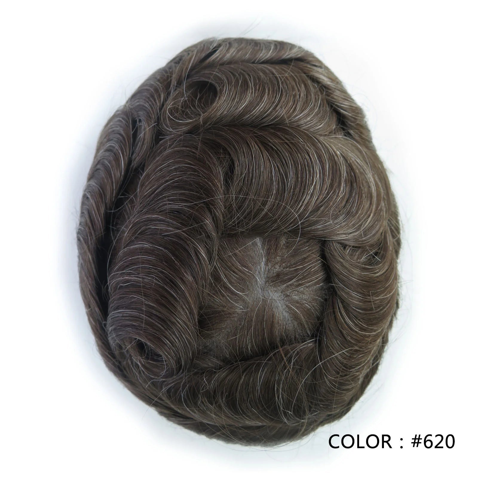 4 Ultra Thin Skin Men's Indian Hair Remy Toupee Antibacterial PU Base Hair Replacement System Natural V-looped Hairline - Cozy & Co. Market