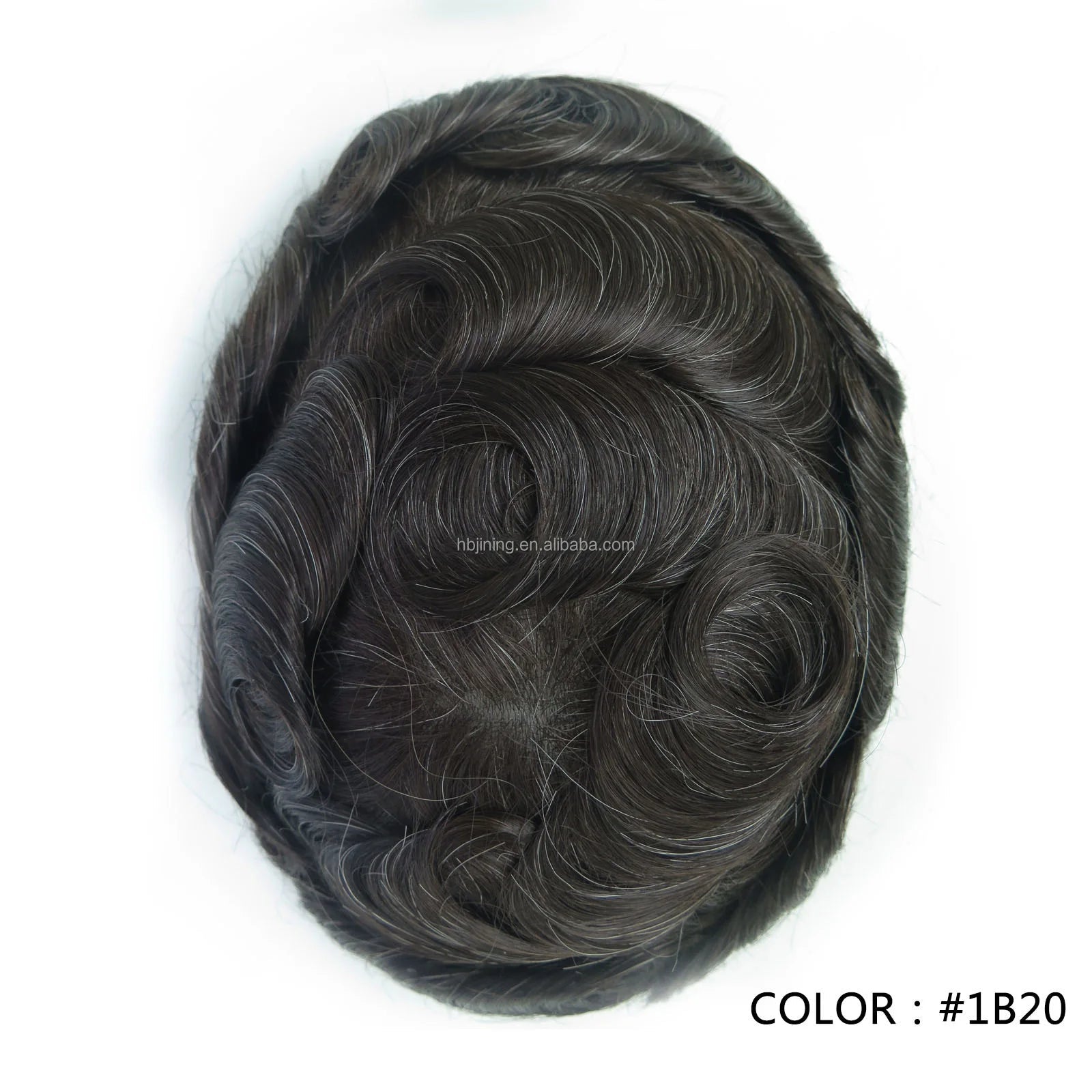 4 Ultra Thin Skin Men's Indian Hair Remy Toupee Antibacterial PU Base Hair Replacement System Natural V-looped Hairline - Cozy & Co. Market