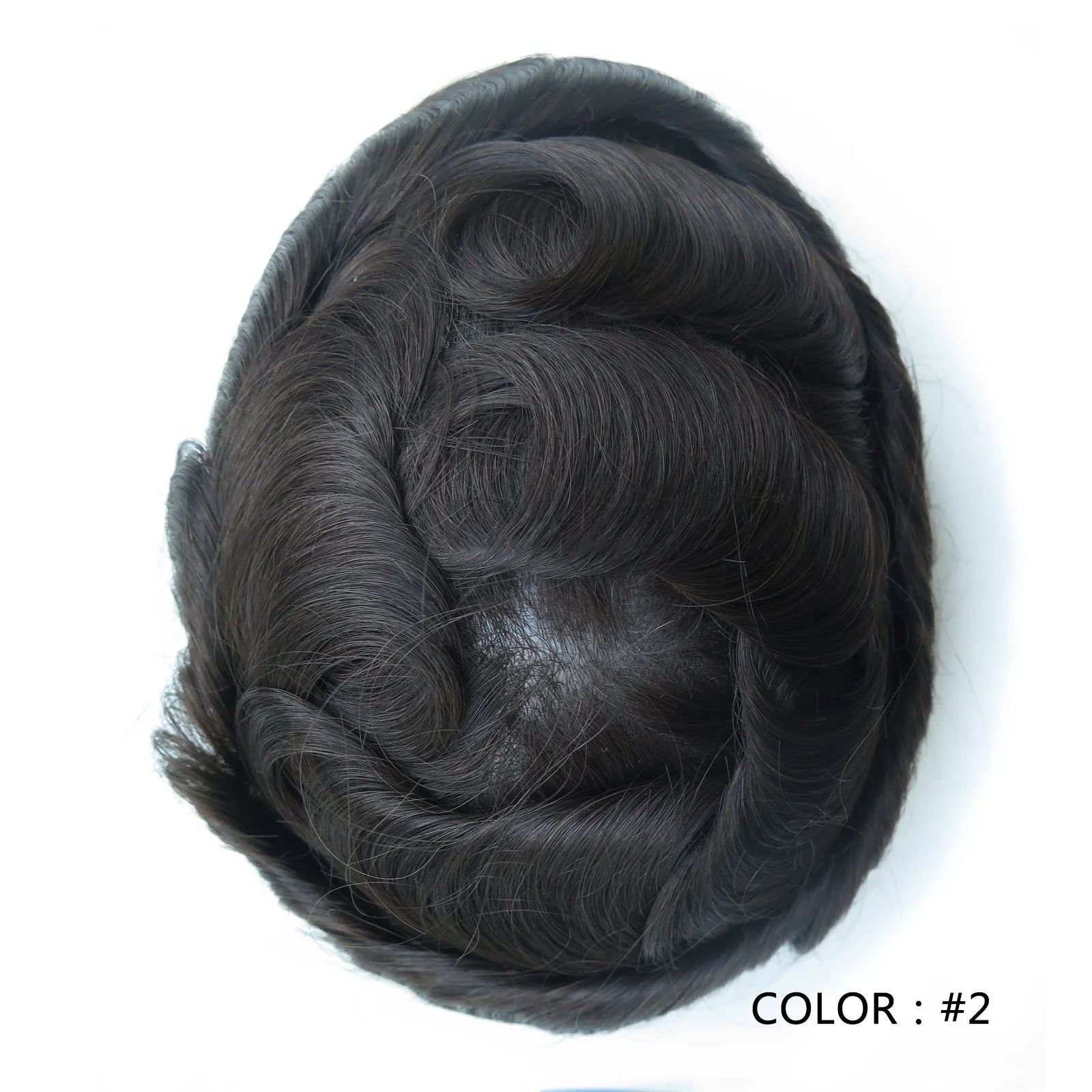4 Ultra Thin Skin Men's Indian Hair Remy Toupee Antibacterial PU Base Hair Replacement System Natural V-looped Hairline - Cozy & Co. Market