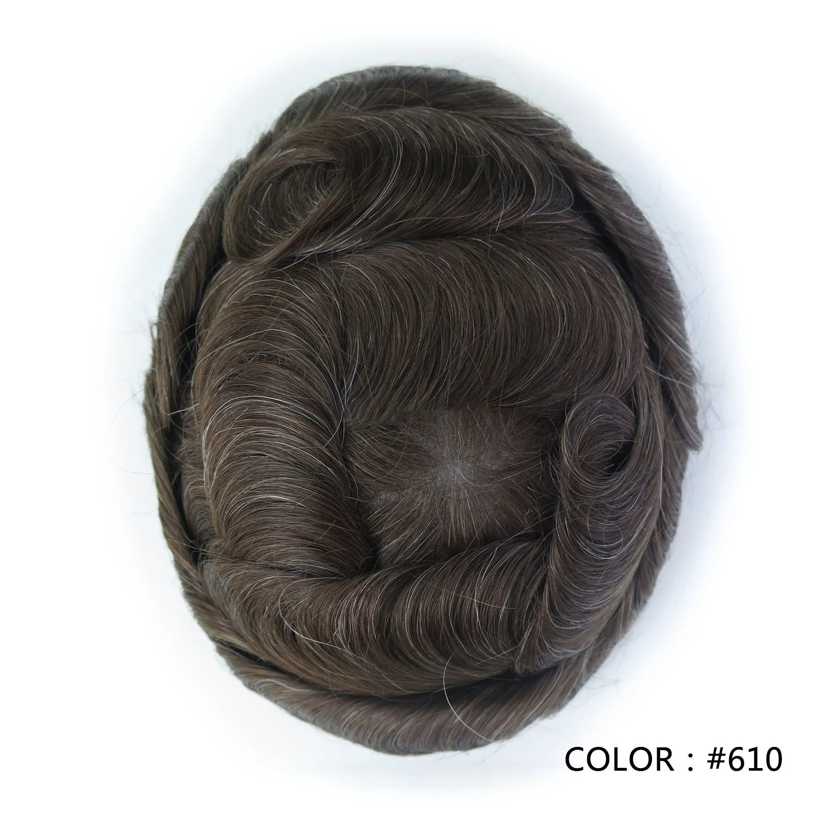 4 Ultra Thin Skin Men's Indian Hair Remy Toupee Antibacterial PU Base Hair Replacement System Natural V-looped Hairline - Cozy & Co. Market