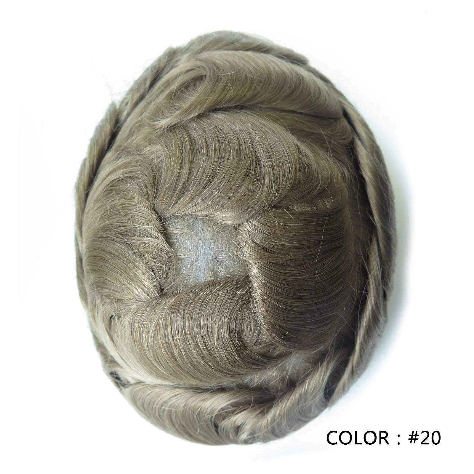 4 Ultra Thin Skin Men's Indian Hair Remy Toupee Antibacterial PU Base Hair Replacement System Natural V-looped Hairline - Cozy & Co. Market