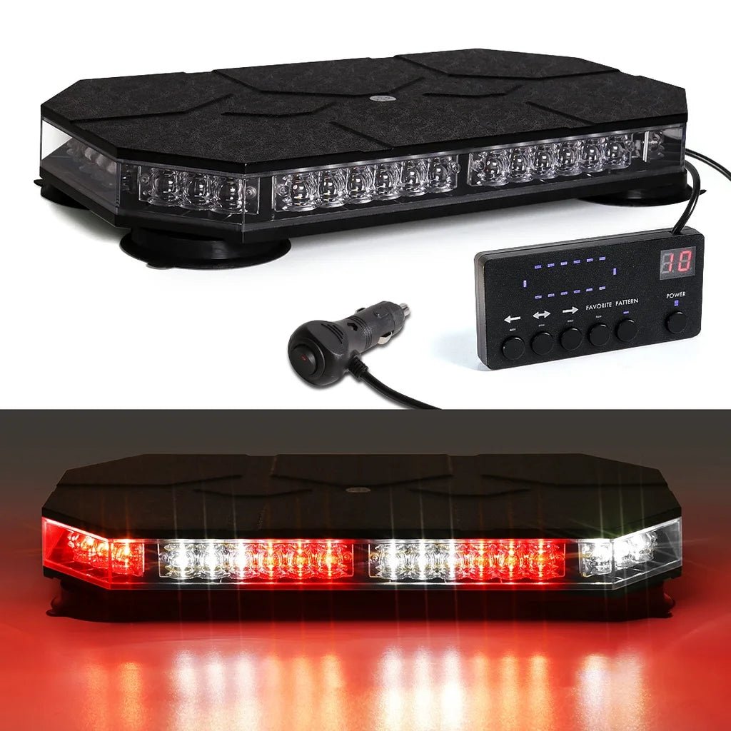 42 LED Car Roof Top Strobe Lights Emergency Warning Safety Beacon Magnetic Mount For Truck Ambulance Snow Plow police lights bli - Cozy & Co. Market