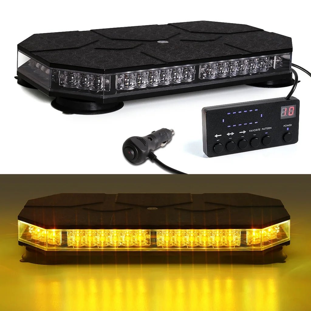 42 LED Car Roof Top Strobe Lights Emergency Warning Safety Beacon Magnetic Mount For Truck Ambulance Snow Plow police lights bli - Cozy & Co. Market