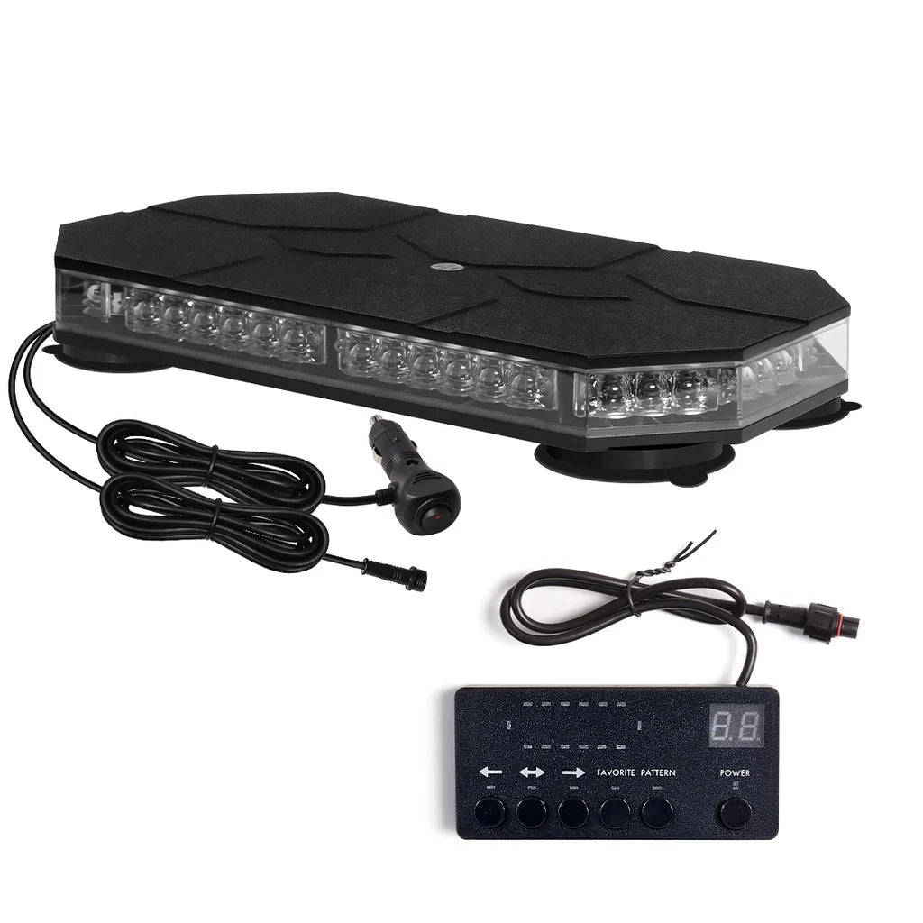 42 LED Car Roof Top Strobe Lights Emergency Warning Safety Beacon Magnetic Mount For Truck Ambulance Snow Plow police lights bli - Cozy & Co. Market