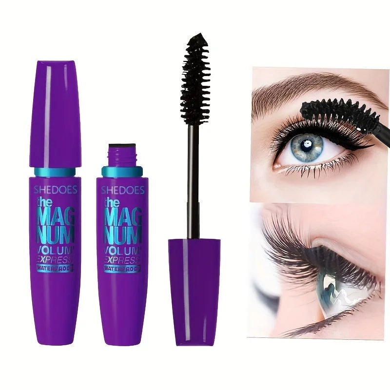 4D Black Mascara Thickening, Lengthening, Curling, Waterproof Liquid Fiber Mascara - Cozy & Co. Market