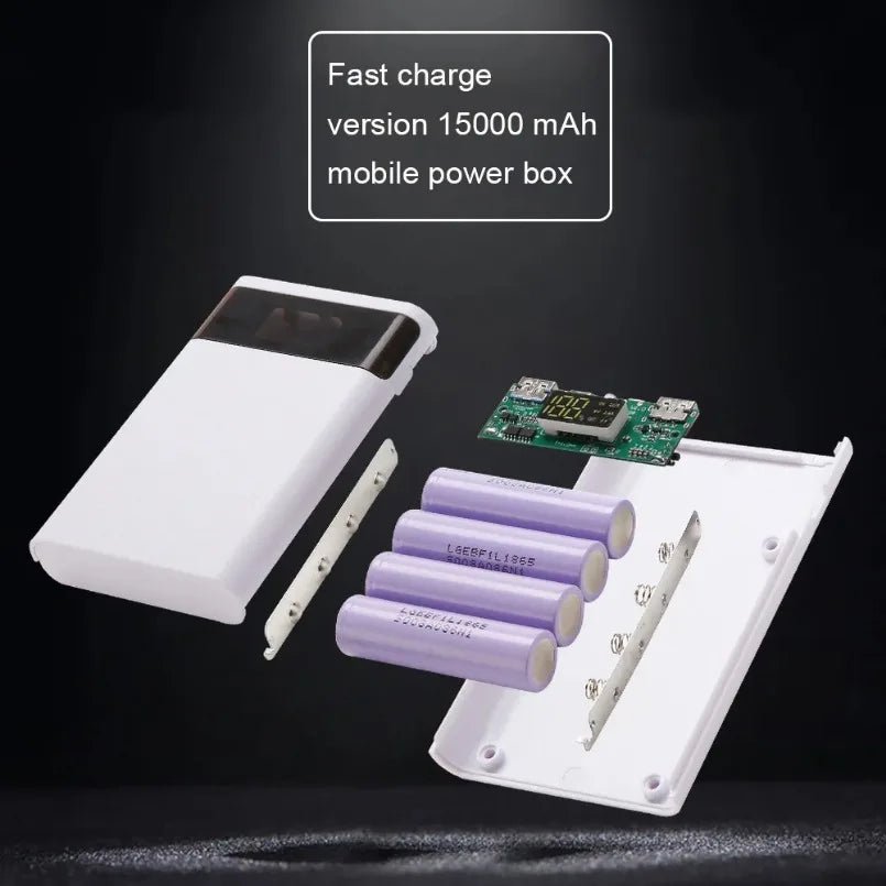 4x18650 Battery Charger Storage Box 5V 2A Dual USB Type C DIY Power Bank Case For Android Micro USB Interface For Smart Phones - Cozy & Co. Market