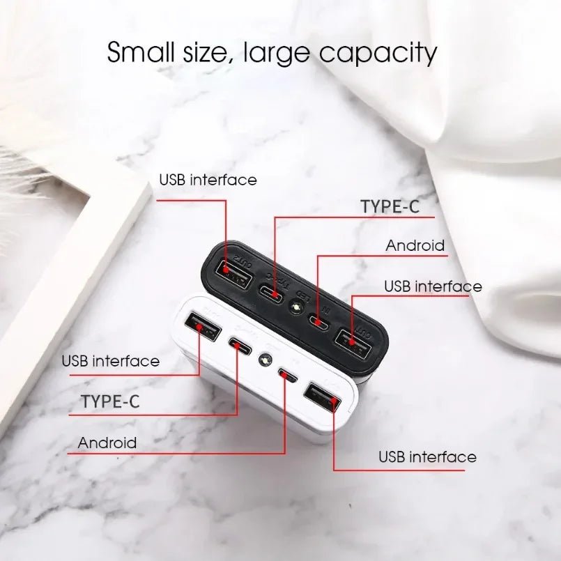 4x18650 Battery Charger Storage Box 5V 2A Dual USB Type C DIY Power Bank Case For Android Micro USB Interface For Smart Phones - Cozy & Co. Market