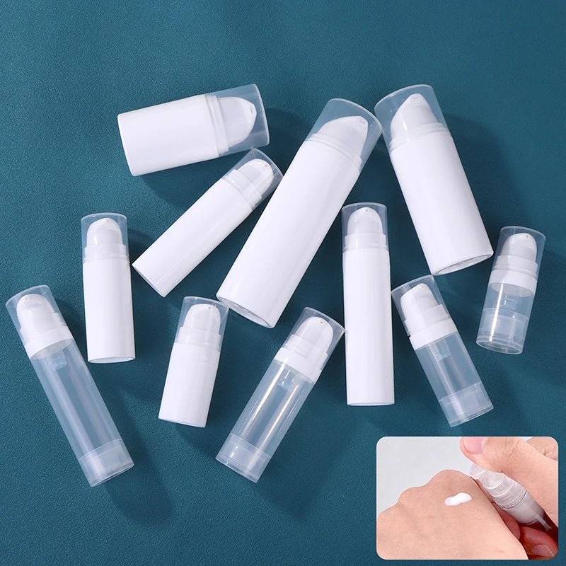 5-50ml Mini Portable Vacuum Press Type Bottle Refillable Makeup Cosmetics For Cream Gel Moisturizers Liquid Lotion Bottles - Cozy & Co. Market
