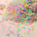 500/1000/2000pcs Girls Colourful Disposable Rubber Band Hair Ties Headband Children Ponytail Holder Bands Kids Hair Accessories - Cozy & Co. Market