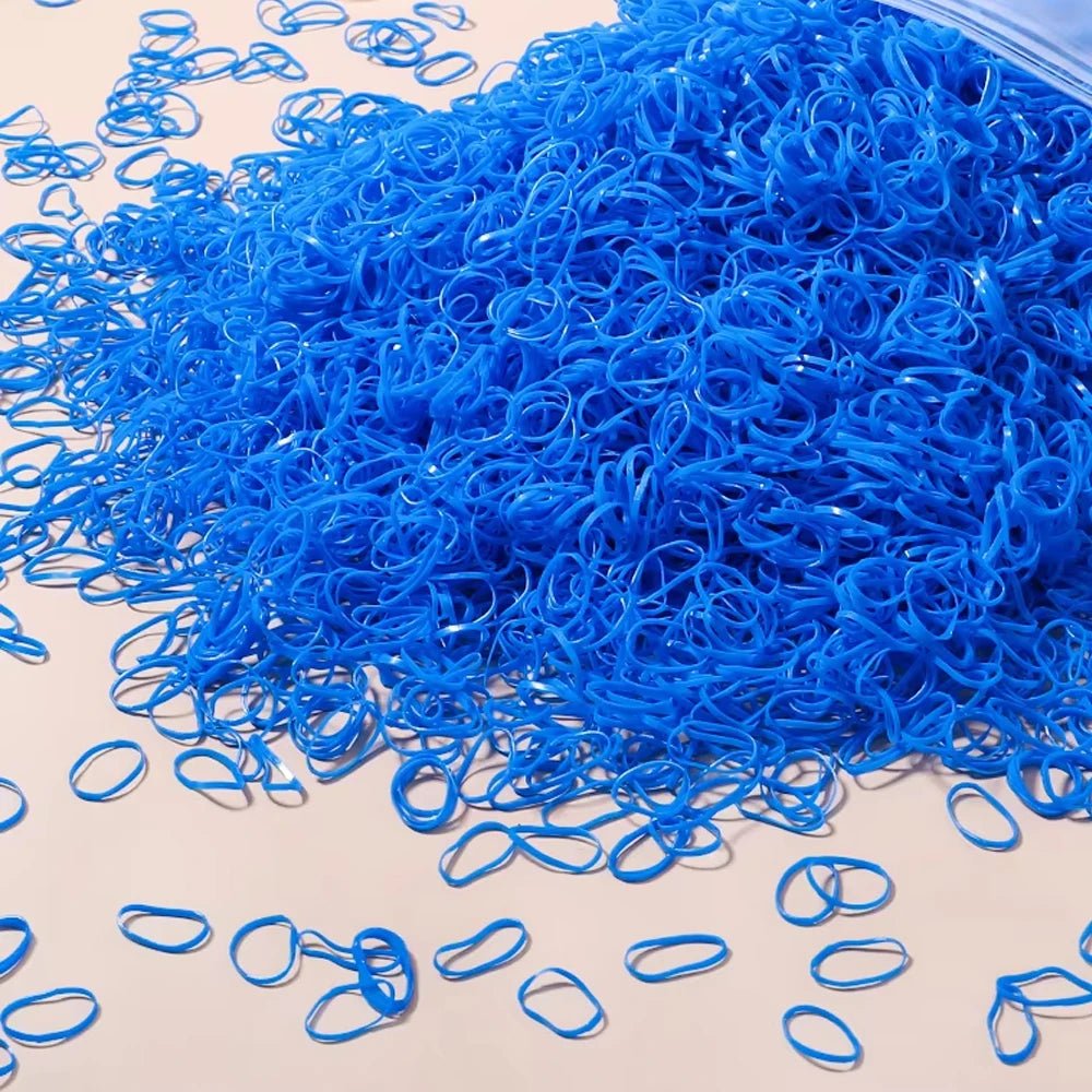 500/1000/2000pcs Girls Colourful Disposable Rubber Band Hair Ties Headband Children Ponytail Holder Bands Kids Hair Accessories - Cozy & Co. Market