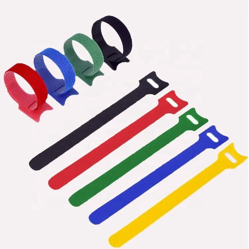 50/100Pcs Random color Velcro data cable computer cable storage classification Velcro management tape self-adhesive - Cozy & Co. Market