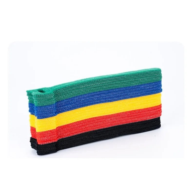 50/100Pcs Random color Velcro data cable computer cable storage classification Velcro management tape self-adhesive - Cozy & Co. Market