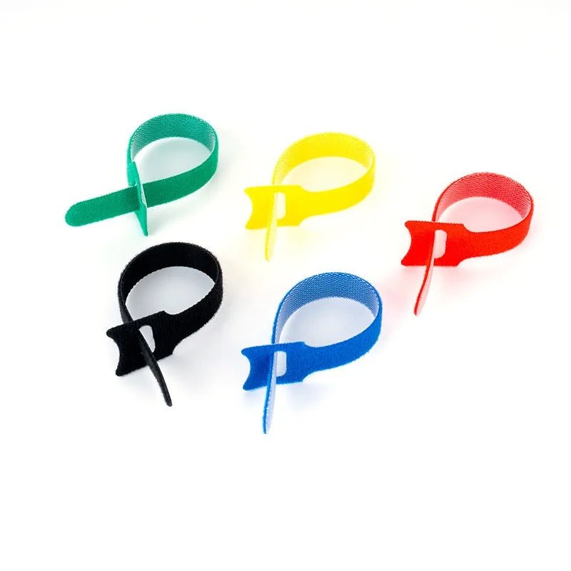 50/100Pcs Random color Velcro data cable computer cable storage classification Velcro management tape self-adhesive - Cozy & Co. Market