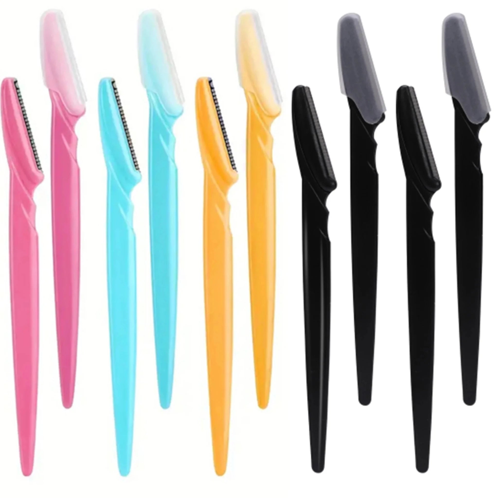 5/10/30/40pcsbrow Razor and Face Razor for Women and Men, Eyebrow Hair Trimmer and Shaver with Protective Cover,Safe - Cozy & Co. Market