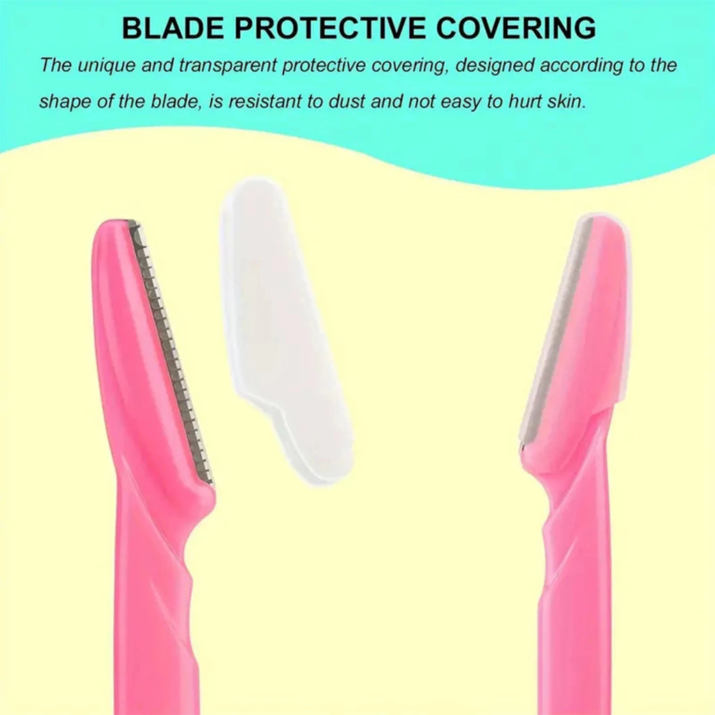 5/10/30/40pcsbrow Razor and Face Razor for Women and Men, Eyebrow Hair Trimmer and Shaver with Protective Cover,Safe - Cozy & Co. Market