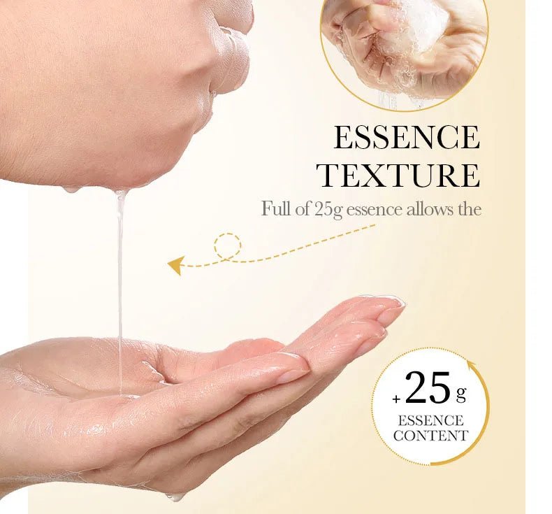5/10pcs SADOER 24K Gold Vitamin C Hyaluronic Acid Face Mask Facial Moisturizing Firming Hydrating Facial Masks Skin Care - Cozy & Co. Market