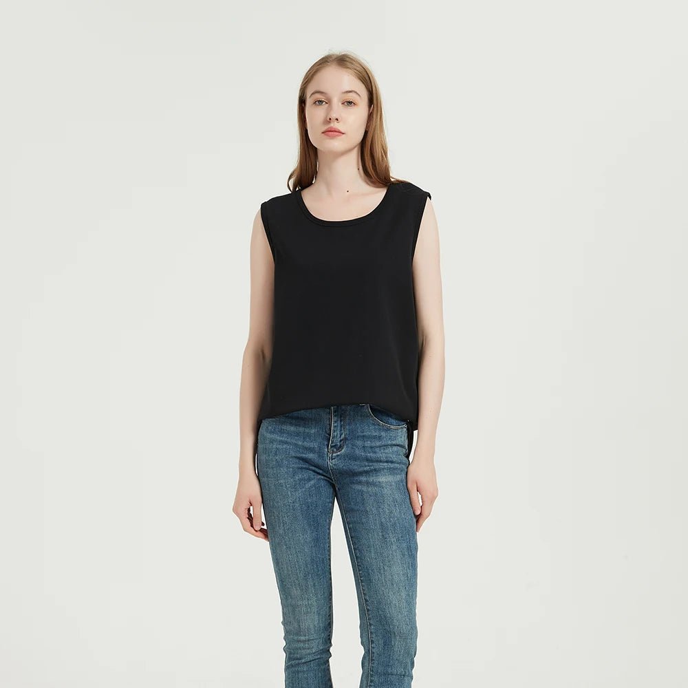 5G Radiation Protection Silver Cotton EMF Shielding RFID Blocking Tank Top - Cozy & Co. Market
