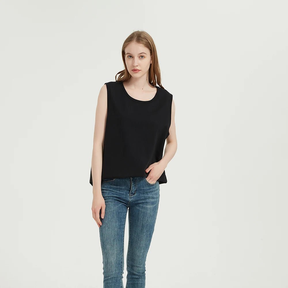 5G Radiation Protection Silver Cotton EMF Shielding RFID Blocking Tank Top - Cozy & Co. Market