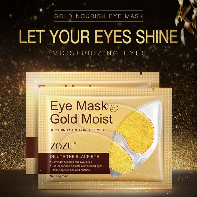 5pcs Gold Nourish Mung Bean Eye Mask Anti Dark Circles Masks Eye Patches Desalination Eye Bags Korean Skin Care Products - Cozy & Co. Market