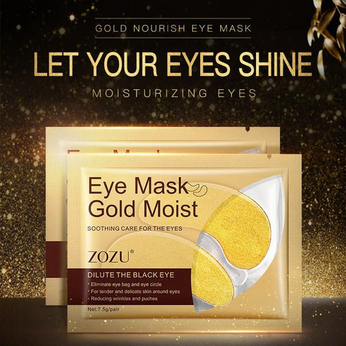5pcs Gold Nourish Mung Bean Eye Mask Anti Dark Circles Masks Eye Patches Desalination Eye Bags Korean Skin Care Products - Cozy & Co. Market