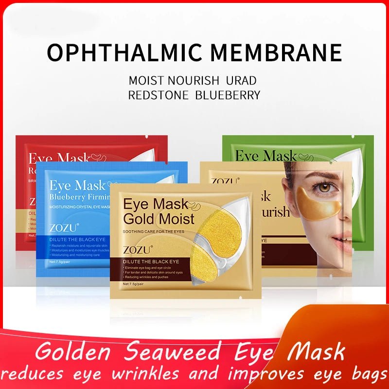 5pcs Gold Nourish Mung Bean Eye Mask Anti Dark Circles Masks Eye Patches Desalination Eye Bags Korean Skin Care Products - Cozy & Co. Market