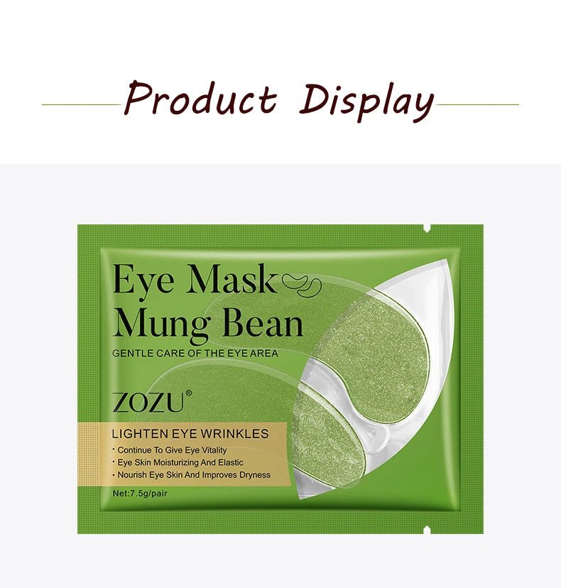 5pcs Gold Nourish Mung Bean Eye Mask Anti Dark Circles Masks Eye Patches Desalination Eye Bags Korean Skin Care Products - Cozy & Co. Market