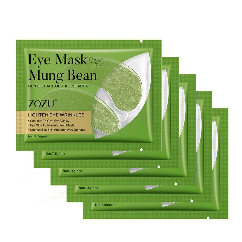 5pcs Gold Nourish Mung Bean Eye Mask Anti Dark Circles Masks Eye Patches Desalination Eye Bags Korean Skin Care Products - Cozy & Co. Market