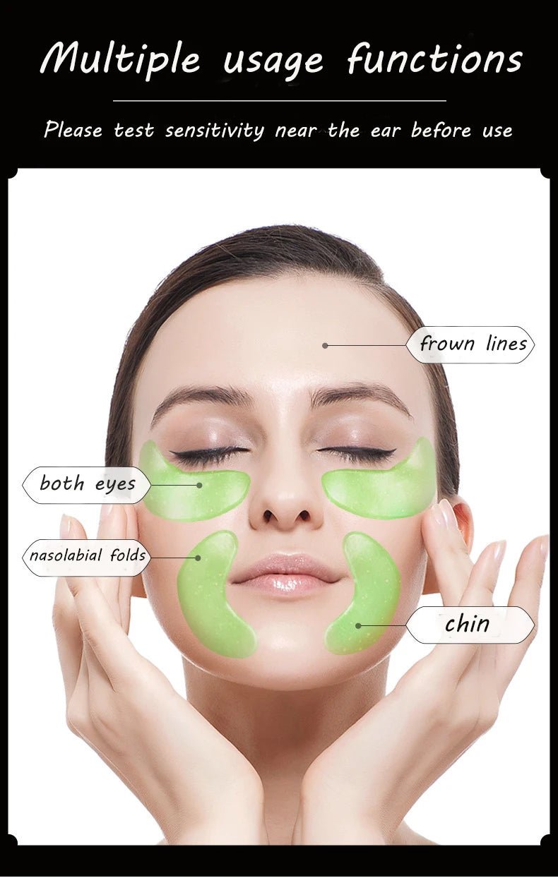 5pcs Gold Nourish Mung Bean Eye Mask Anti Dark Circles Masks Eye Patches Desalination Eye Bags Korean Skin Care Products - Cozy & Co. Market