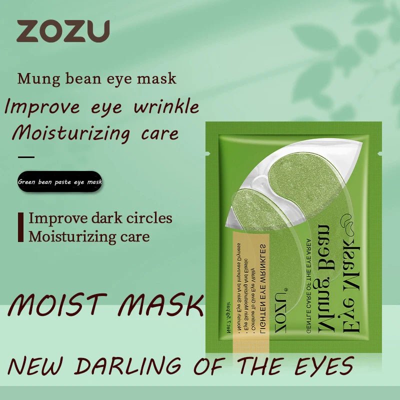 5pcs Gold Nourish Mung Bean Eye Mask Anti Dark Circles Masks Eye Patches Desalination Eye Bags Korean Skin Care Products - Cozy & Co. Market