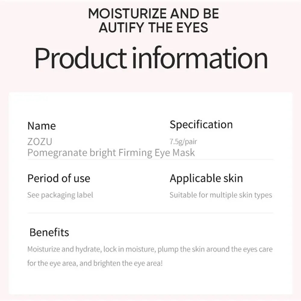 5pcs Gold Nourish Mung Bean Eye Mask Anti Dark Circles Masks Eye Patches Desalination Eye Bags Korean Skin Care Products - Cozy & Co. Market