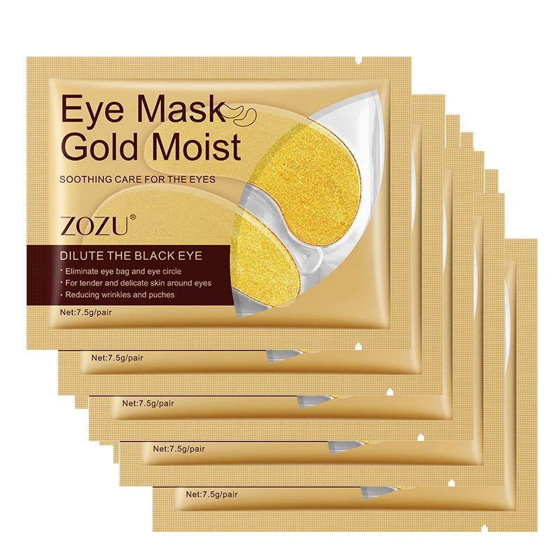 5pcs Gold Nourish Mung Bean Eye Mask Anti Dark Circles Masks Eye Patches Desalination Eye Bags Korean Skin Care Products - Cozy & Co. Market