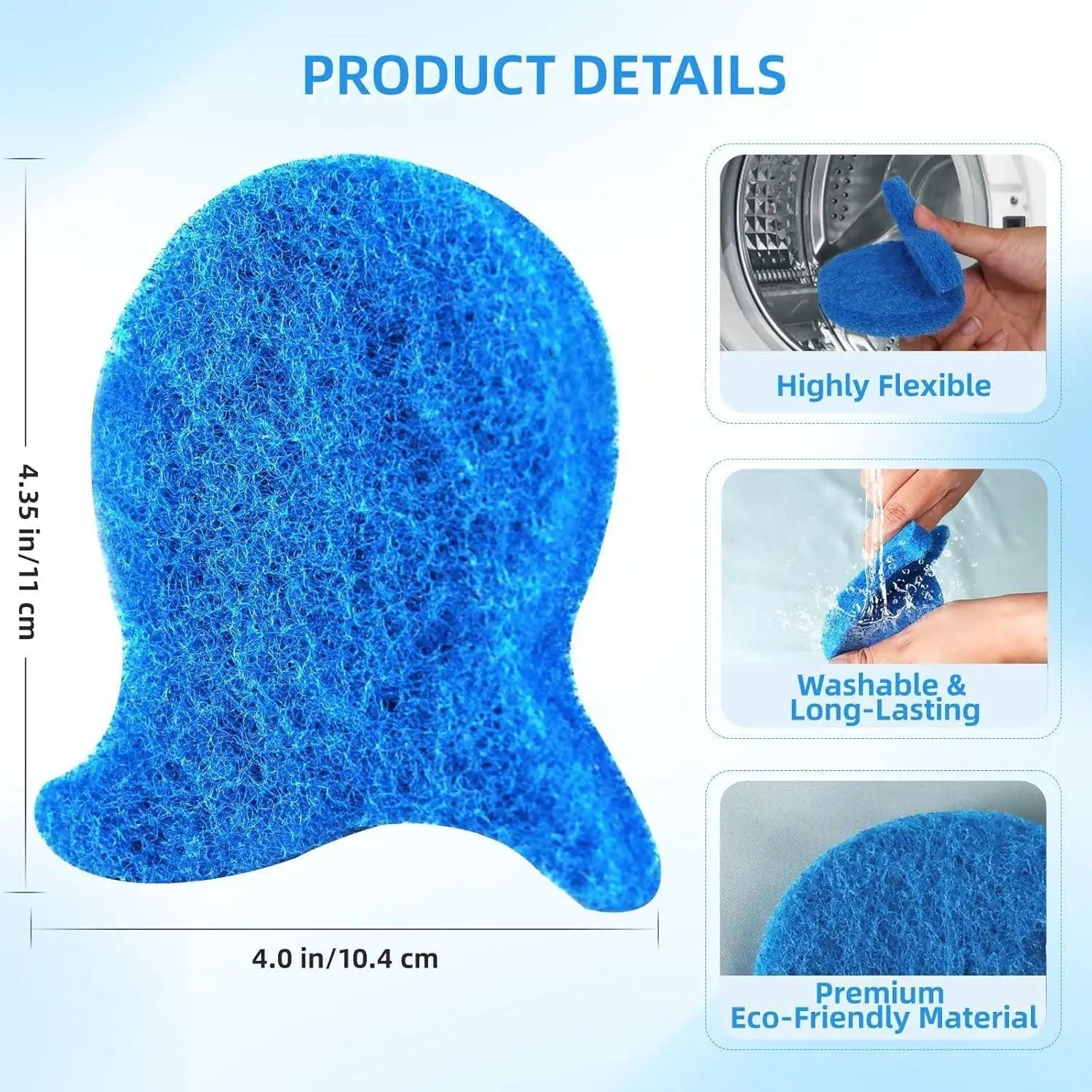 5pcs Pet Hair Remover for Laundry, Effectively Removes Fur, Lint & Dander, Reusable, Eco-Friendly Laundry Pet Hair Catcher - Cozy & Co. Market