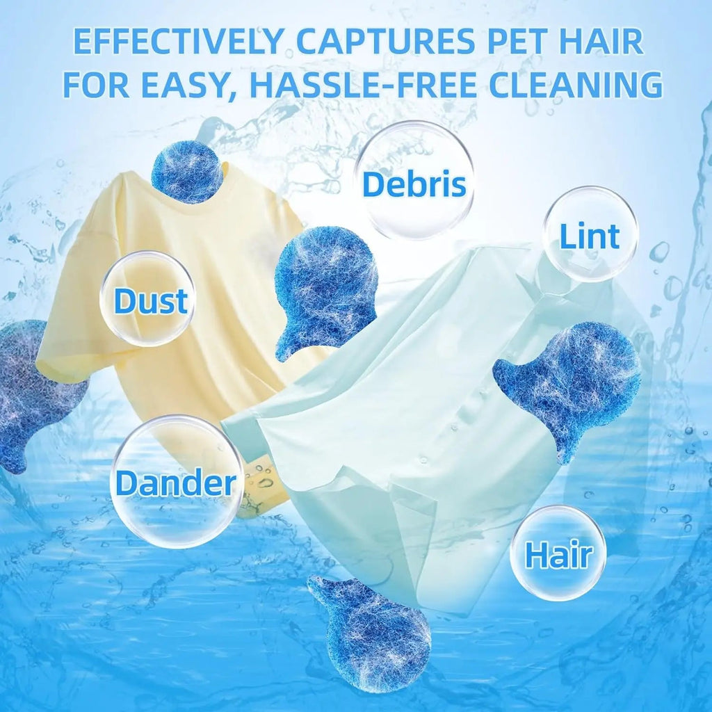 5pcs Pet Hair Remover for Laundry, Effectively Removes Fur, Lint & Dander, Reusable, Eco-Friendly Laundry Pet Hair Catcher - Cozy & Co. Market