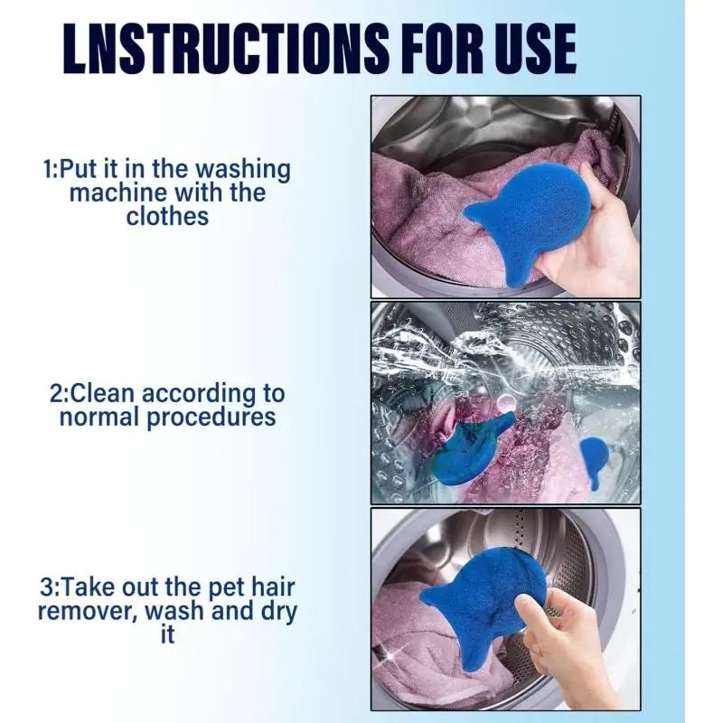 5pcs Pet Hair Remover for Laundry, Effectively Removes Fur, Lint & Dander, Reusable, Eco-Friendly Laundry Pet Hair Catcher - Cozy & Co. Market