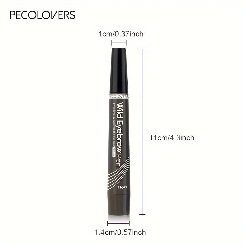 6 Colors 1pc Eyebrow Pen Waterproof 4 Split Tip Eyebrows Pen Eyebrow Tattoo Pen Waterproof Liquid Black Eyebrow Makeup Pencil - Cozy & Co. Market