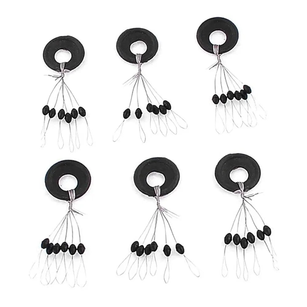 600Pcs 100 Group Set Rubber Space Beans Oval Stopper Fishing Bobber For Fly Fishing Accessories Spinner Bait Fish Tool - Cozy & Co. Market