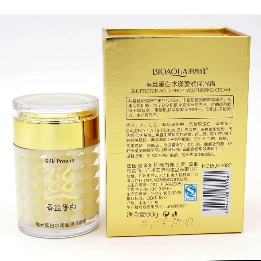 60g Collagen Protein Moisturizer Face Cream Anti Wrinkle Age Anti Acne Whitening Cream Bioaqua Silk Skin Care Ageless Products - Cozy & Co. Market