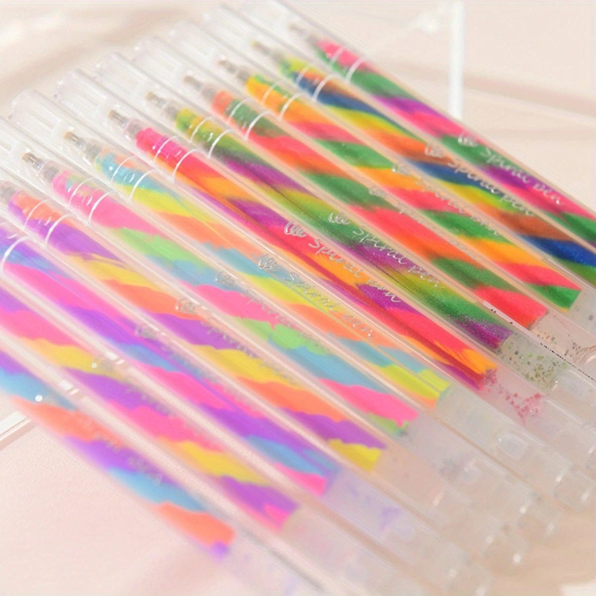 6pcs Glitter Gel Highlighter Pens Set - 1.2mm Vibrant Colors, Smooth Writing, Perfect for Journals, DIY Crafts, Greeting Cards, - Cozy & Co. Market