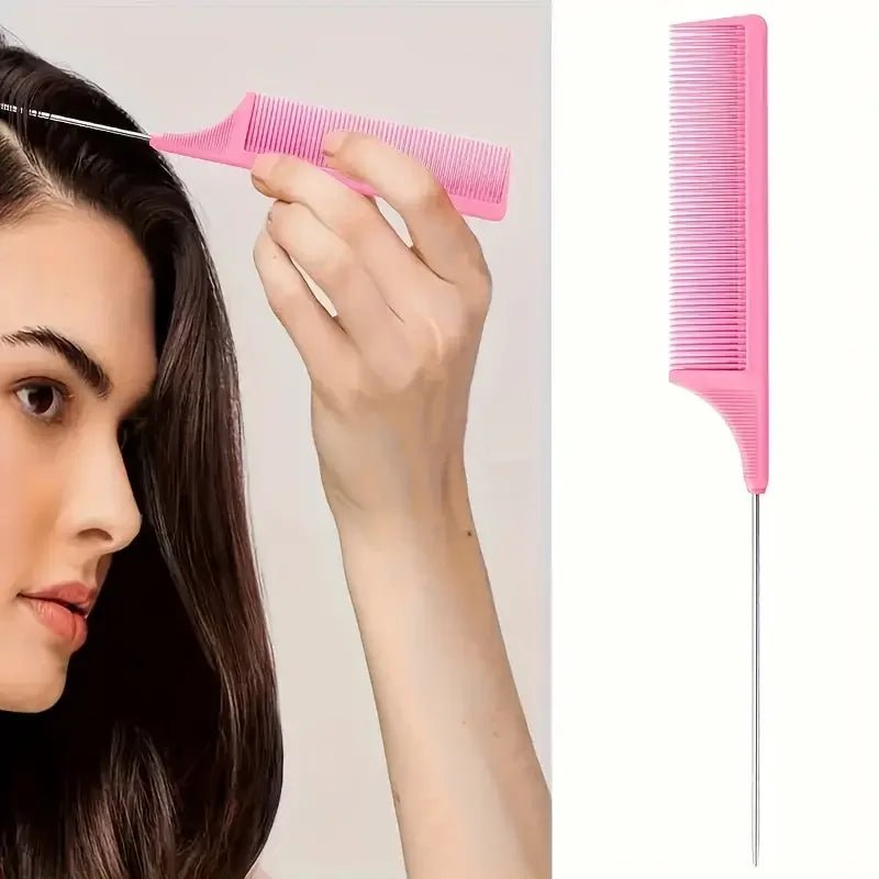 6pcs/Set Hair Brush Set Hairdressing Spray Bottle Hair Braiding Loop Rat Tail Comb Teasing Hair Brsuh Edge Control Hair Brush - Cozy & Co. Market