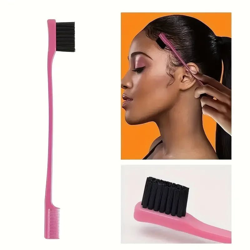 6pcs/Set Hair Brush Set Hairdressing Spray Bottle Hair Braiding Loop Rat Tail Comb Teasing Hair Brsuh Edge Control Hair Brush - Cozy & Co. Market