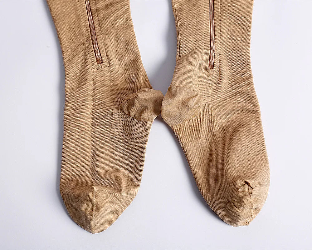 Medias Compresivas Varicose Veins Medical Compression Socks 15-23mmhg Zipper Compression Stockings