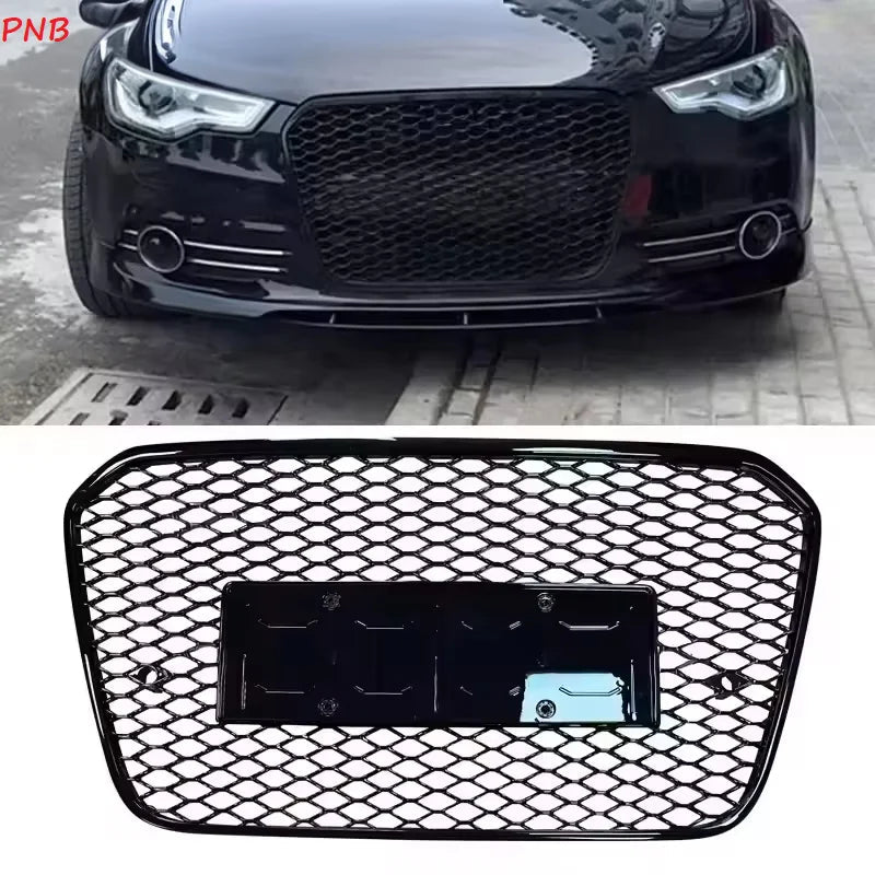 ABS Material for RS6 STYLE GRILL FRONT GRILLE for Audi A6 S6 2012 2013 2014 2015 RS6 Style C7 - Cozy & Co. Market