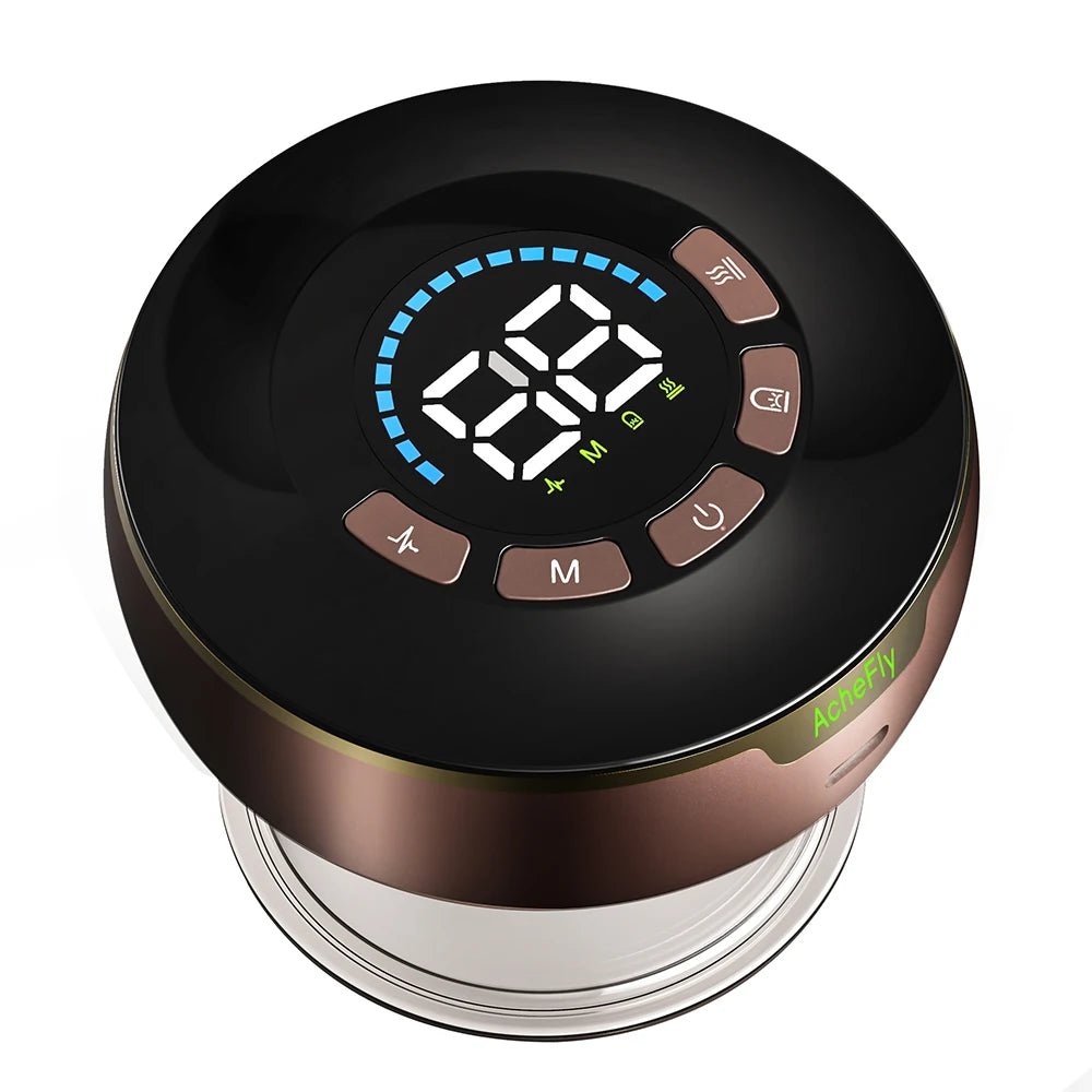 AcheFly Electric Smart Vacuum Cups Red Light EMS Vibrating Suction Heating Cupping Massage Device for Wholesale - Cozy & Co. Market