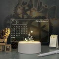 Acrylic Calendar Memo Board with LED Night Light - Cozy & Co. Market