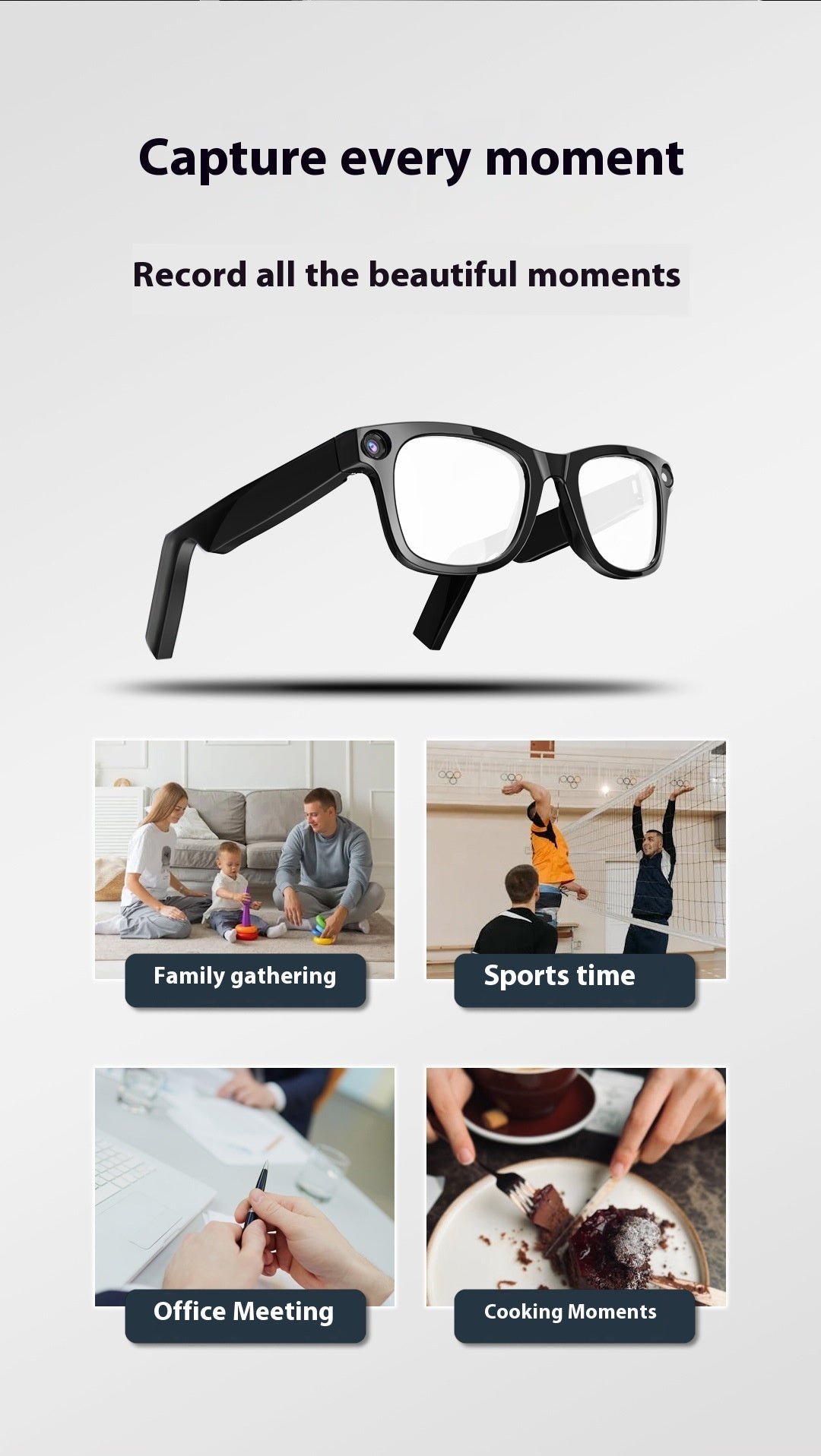 AI Camera Smart Glasses - Cozy & Co. Market