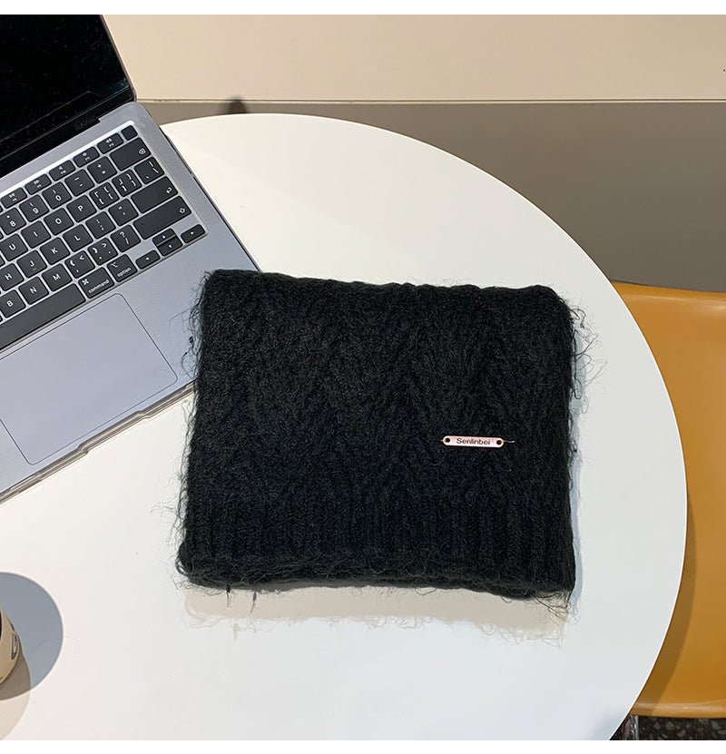 Albaca Alpaca Scarf Women's Winter New Wool Blended Korean Fashionable Student High-grade Knitted Scarf - Cozy & Co. Market