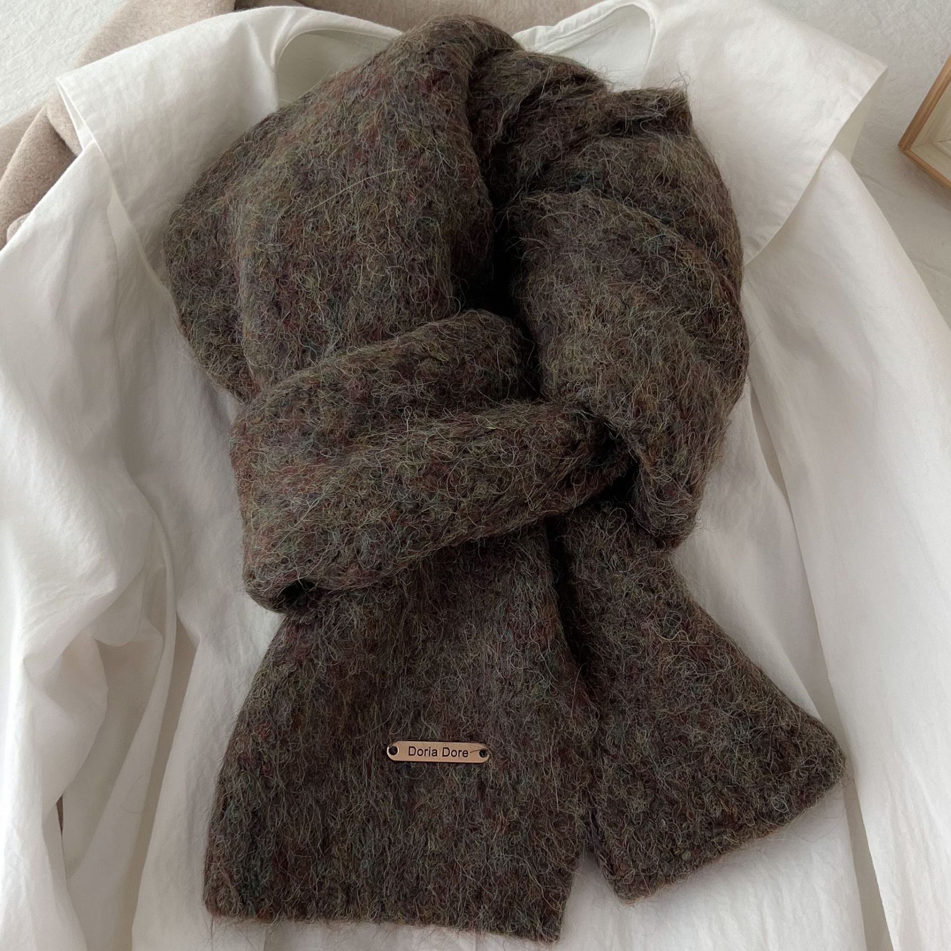 Albaca Alpaca Scarf Women's Winter New Wool Blended Korean Fashionable Student High-grade Knitted Scarf - Cozy & Co. Market