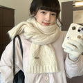 Albaca Alpaca Scarf Women's Winter New Wool Blended Korean Fashionable Student High-grade Knitted Scarf - Cozy & Co. Market