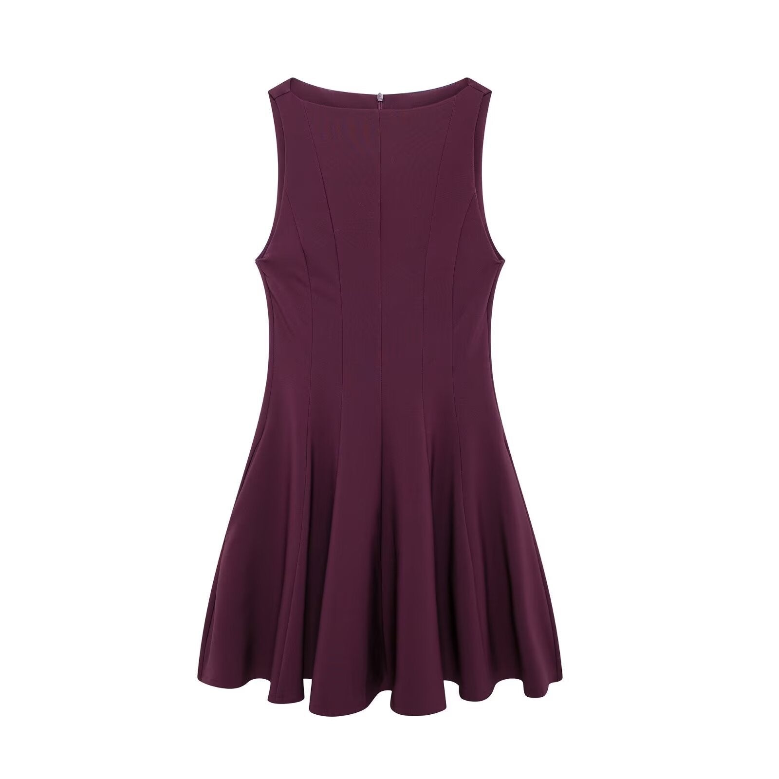 Aliexpress Saw Independent Site New Dress Women's Fashion European and American Style Sleeveless Versatile Solid Color Design 3067230 - Cozy & Co. Market