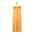 Aliexpress Saw Independent Site Women's Clothing Hip-Hugging Long Dress with Printed Design, Tie-Up Halter Neck, and Strapless Dress - Cozy & Co. Market